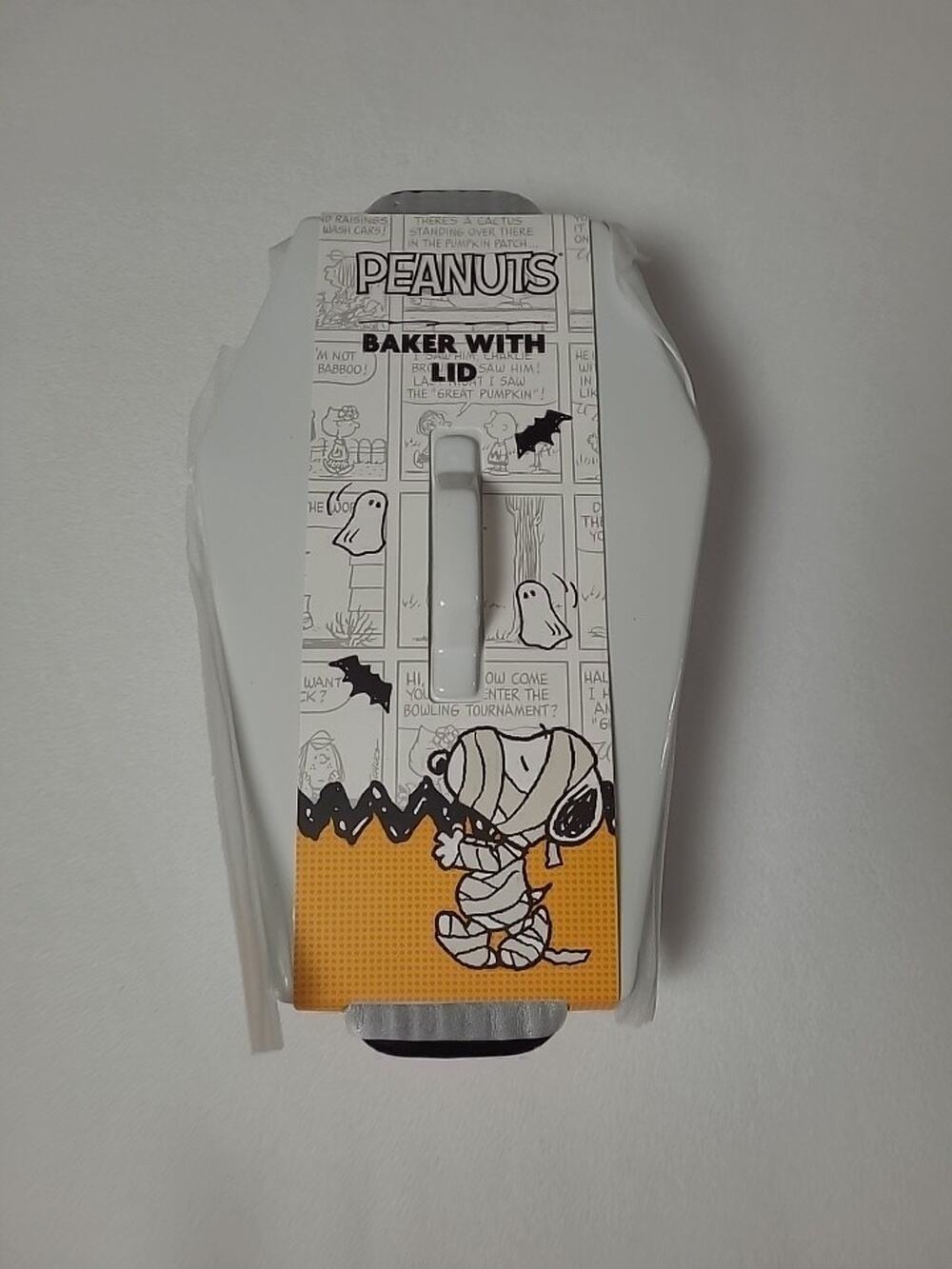 Snoopy Peanuts Coffin Shaped Baking Dish With Lid Halloween Zrike Snoopy